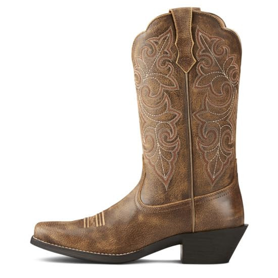 10021620 ARIAT WOMEN'S ROUND UP SQUARE BOOT - SIZE 8.5 - VINTAGE BOMBER New