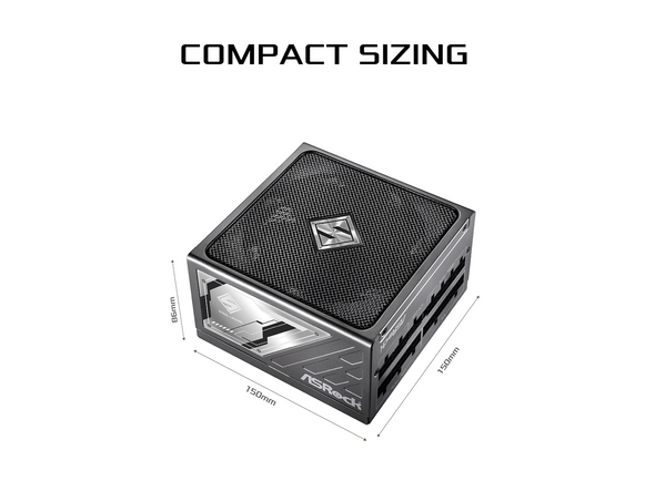 ASRock Steel Legend SL-850P 850W 80 PLUS GOLD & Cybenetics PLATINUM Full Modular