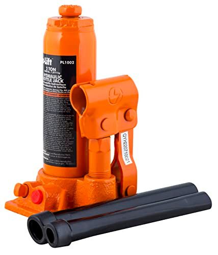 PRO-LIFT 2 TON HYDRAULIC BOTTLE JACK CAR JACK 4000 LBS CAPACITY PL1002 - ORANGE