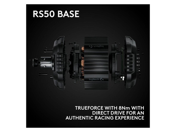 Logitech G RS50 System, 3-Piece Sim Racing Steering Wheel Setup - RS50 Wheel