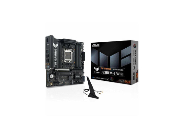 ASUS TUF GAMING B650EM-E WIFI AMD B650 Micro-ATX Motherboard, 8+2+1 80A DrMOS