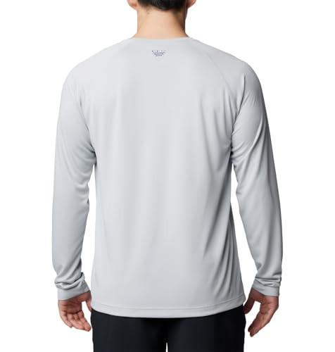 COLUMBIA MENS PFG SOLAR STREAM LONG SLEEVE - SIZE: MEN M - COOL GRAY New