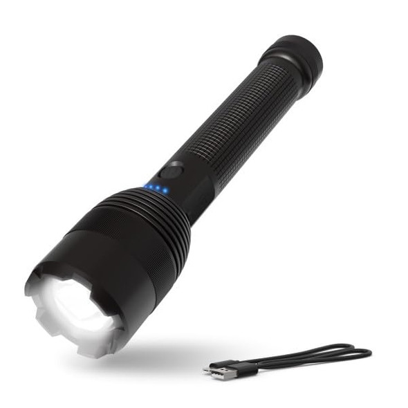 ENERGIZER 10000XT-R RECHARGEABLE LED TACTICAL FLASHLIGHT 10,000 LUMENS - BLACK