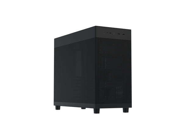 ASUS Prime AP303 Black Edition Mesh-Panel 44-Liter ATX PC case, structural GPU