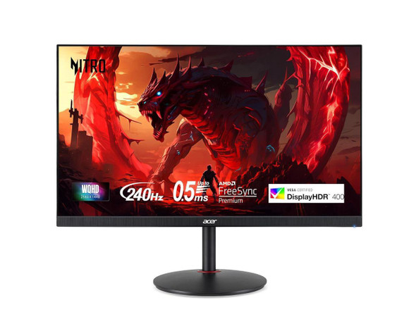 Acer Nitro 27" WQHD 2K 1440P 240HZ IPS with AMD FreeSync Premium 0.5ms HDR 400