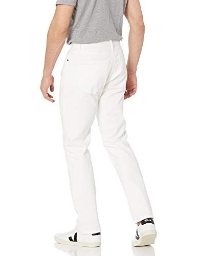 AMAZON ESSENTIALS MENS ATHLETIC-FIT STRETCH JEANS 34W X 31L - BRIGHT WHITE New