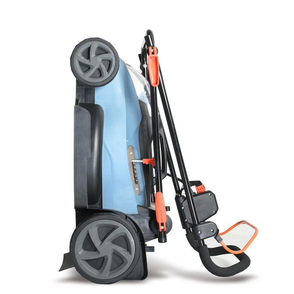 SENIX 58 VOLT MAX CORDLESS LAWN MOWER, 17-INCH, BRUSHLESS MOTOR - BLUE