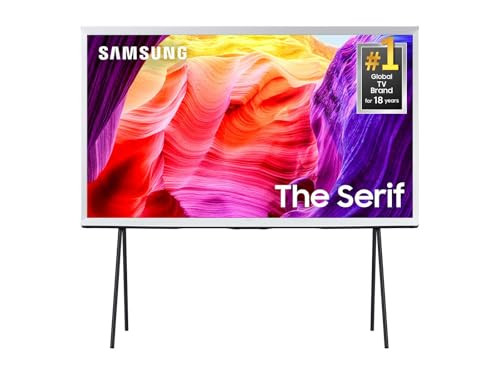 SAMSUNG 55-INCH QLED 4K SERIF LS01D SERIES SMART TV (QN55LS01DAFXZA) - WHITE