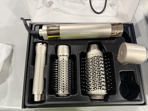 MESCOMB 5-IN-1 HOT AIR STYLER HAIR DRYER AUTO WRAP CURLERS VOLUM - CHAMPAGNE