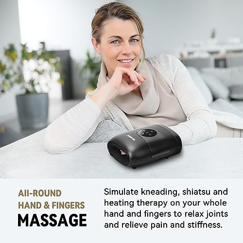 FIT KING HAND MASSAGER WITH HEAT FOR HAND MASSAGE AND ARTHRITIS CARPAL TUNNEL