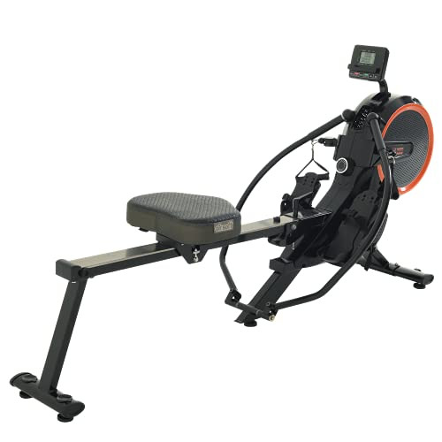Women's Health Men's Health Dual Handle Rowing Machine (1678), Black