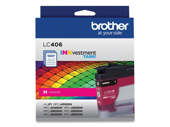 Brother LC406MS INKvestment Ink 1500 Page-Yield Magenta