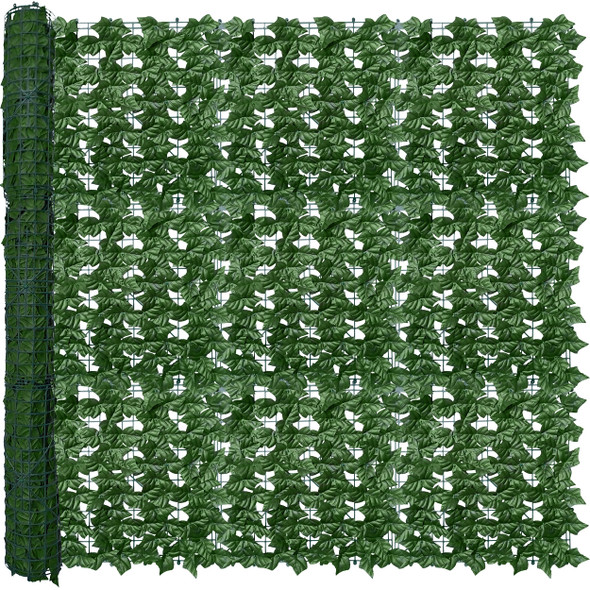 ODTORY ARTIFICIAL IVY PRIVACY FENCE WALL SCREEN 60X120 - GREEN