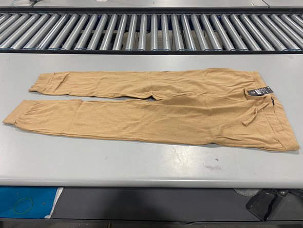 DAILY THREAD MEN FRENCH TERRY CASUAL JOGGER SWEATPANTS ELASTIC SIZE: 2XL - KHAKI New