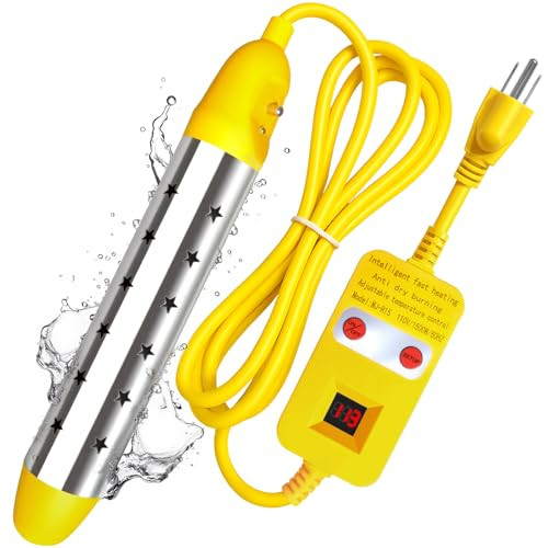 OSTUTRY PORTABLE IMMERSION WATER HEATER 1500W MJ-R15 - YELLOW