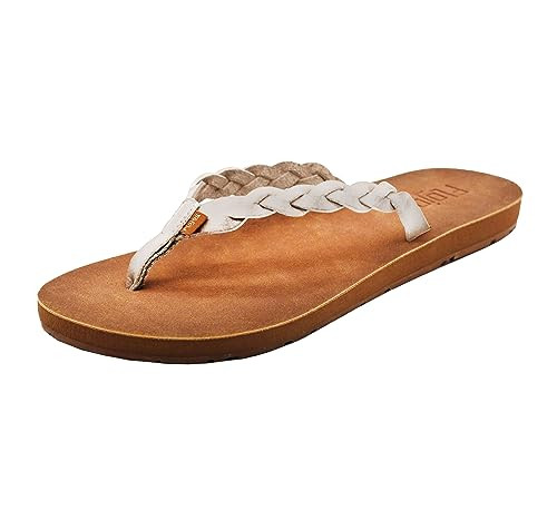 FLOJOS WOMENS NAVIDA - SIZE: WOMEN 7 (AU/UK W5) (EU W38) - IVORY/TAN New