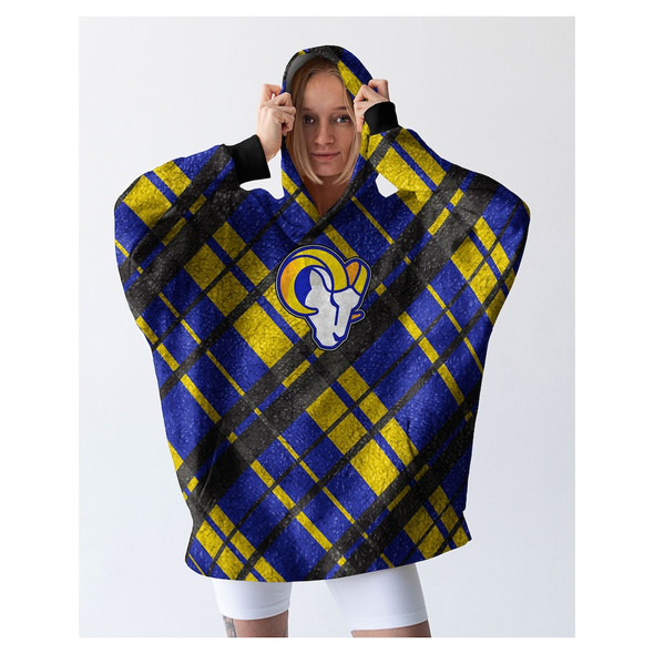 PEGASUS LOS ANGELES RAMS 34" X 34" DIGITAL DASH SHERPA HOODED FAN CAPE