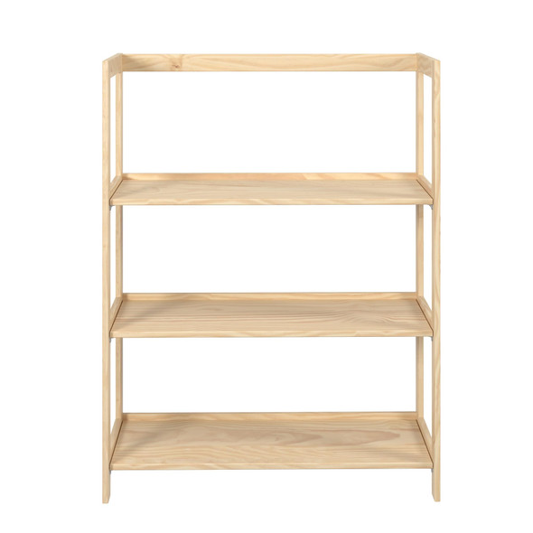 JELA-USA JELA SOLID WOOD 3 SHELF UNASSEMBLED PANTRY SHELVING, UNFINISHED