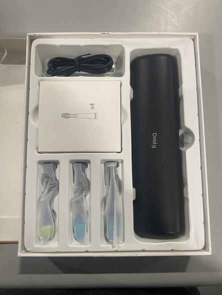 DNSLY ELECTRIC TOOTHBRUSH FOR ADULTS USB RECHARGEABLE SONIC ULTRASONIC - BLACK New