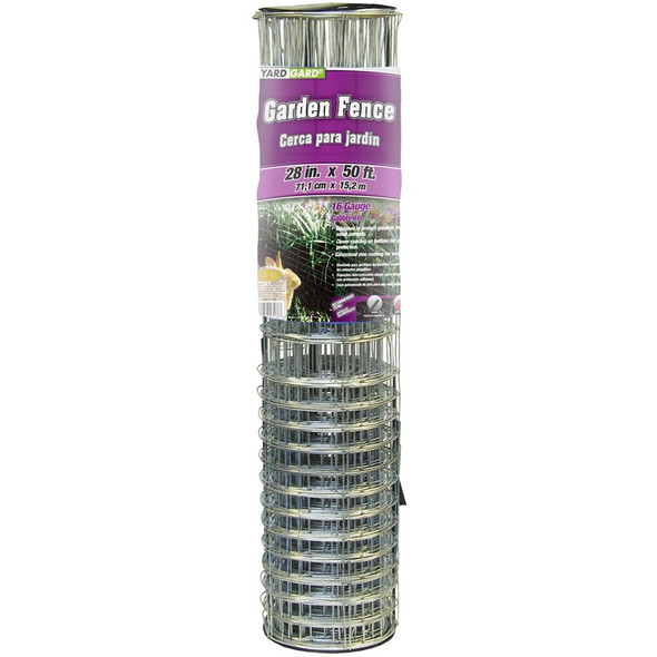 YARDGARD 308371B 14 Gauge Rabbit and Small Animal, 28 Inch x 50 Foot - Silver