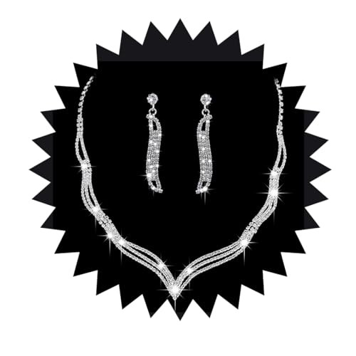 Ursumy Wedding Choker Necklaces Bridal Rhinestone Necklace Jewelry Bride New