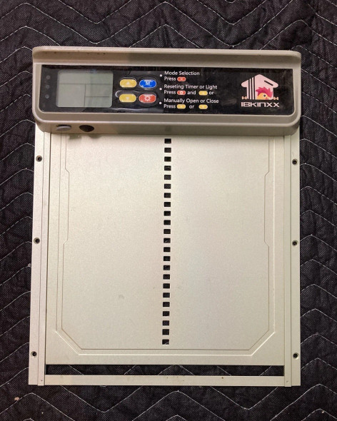 IBKINXX AUTOMATIC SOLAR POWERED CHICKEN COOP DOOR 4 MODES, TIMER & LIGHT SENSOR
