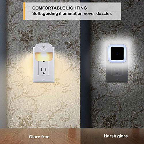 UIGOS LED NIGHTLIGHT, DUSK-TO-DAWN SENSOR, COMPACT, 6 PACK - WHITE