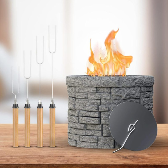 NEELO CONCRETE TABLETOP S’MORES MAKER – PORTABLE SMOKELESS FIRE PIT KIT