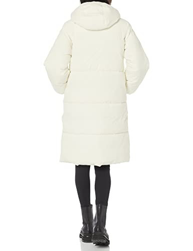 AMAZON ESSENTIALS WOMEN LONG PUFFER JACKET, SIZE: 2XL, COLOR: EGGSHELL WHITE New