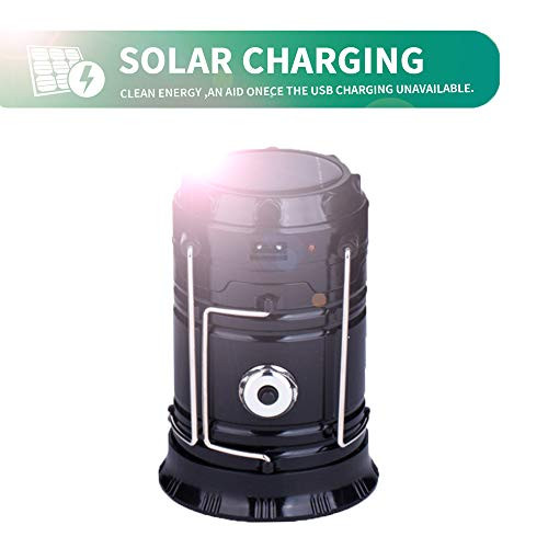 CENSINDA Lantern The LED Camping Lantern, Solar and Rechargeable Flashlight