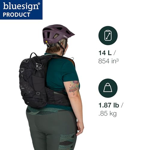 OSPREY RAVEN RAVEN 14 HYDRATION PACK - WOMEN'S - GRAY/ORANGE New