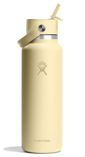 Hydro Flask 40 Oz Wide Mouth Flex Straw Cap Starlight