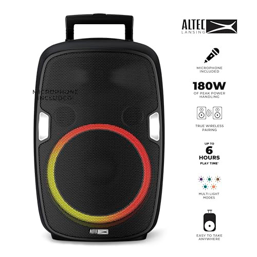 ALTEC LANSING SOUNDROVER BLUETOOTH RECHARGEABLE PA SPEAKER IMT7002 - BLACK