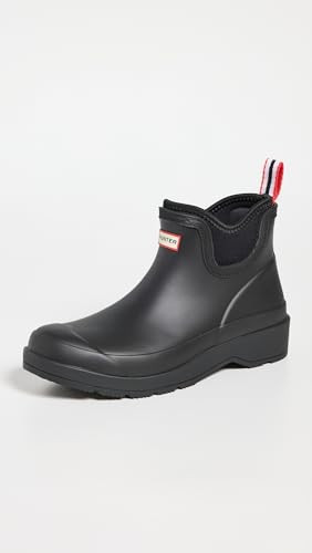 WFS3020RMA Hunter Women's Play Chelsea Rain Boot Black Size 8 New