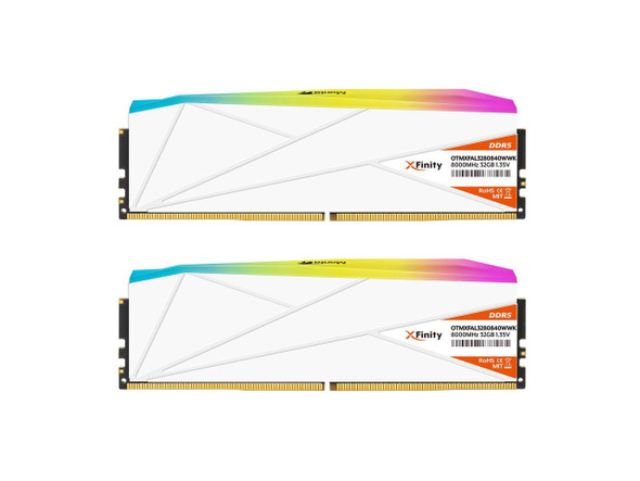V-COLOR OLED XFinity+ DDR5 64GB (2x32GB) 8000MHz CL40 1.35V SK Hynix IC RGB