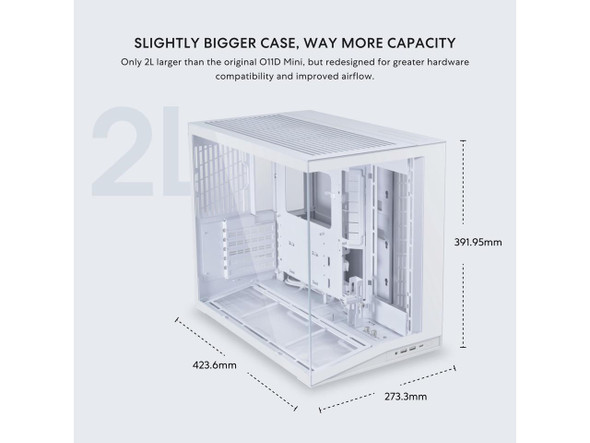 LIAN LI O11D MINI V2 | Compact ATX Mid-Tower Airflow Computer Case | Panoramic