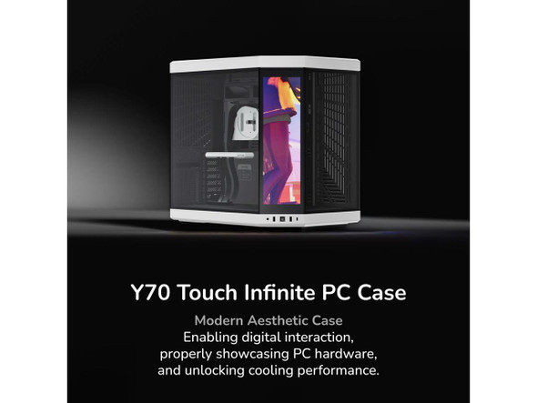 HYTE Y70 touch infinite Dual Chamber ATX Mid Tower Modern Aesthetic Case With