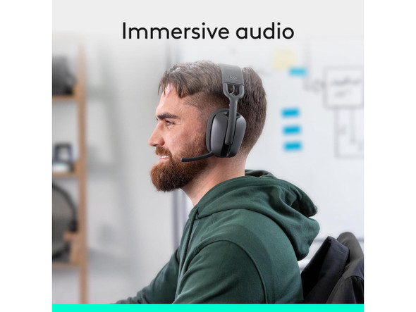 Logitech Zone Vibe 100 Lightweight Wireless Over Ear Headphones with Noise