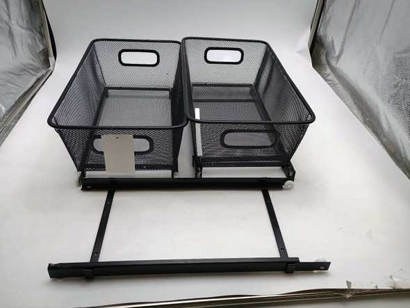 POP-IT SET OF 2 SLIDING CABINET BASKETS - BLACK