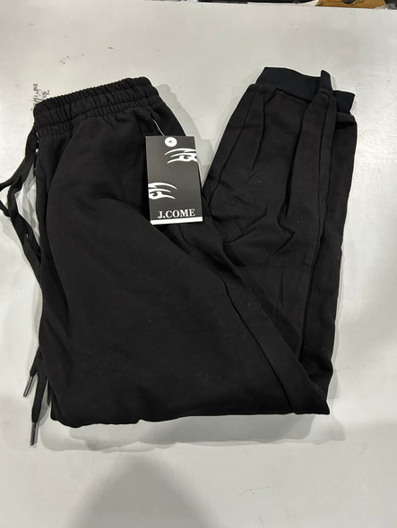 J.COME JOGGER SWEATPANTS - SIZE M - BLACK New