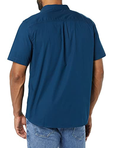 AMAZON ESSENTIALS MEN'S VACATION COTTON RESORT SHIRT, SLIM-FIT SHORT SLEEVE New