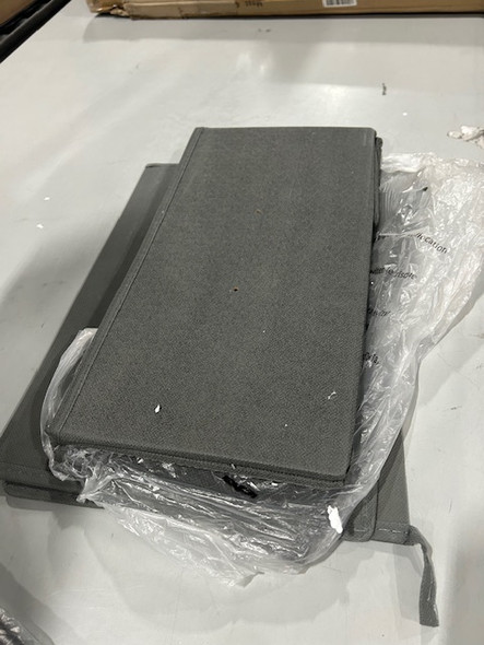 GRAY AND BLACK VERTICAL DRESSER STORAGE TOWER 3 SHELVES - GRAY/ BLACK