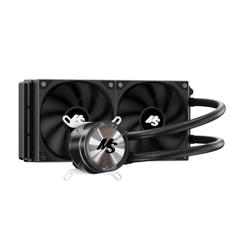 MINORSONIC CPU COOLER 240MM AIO, LIQUID COOLER CPU LOW-NOISE AMD AM5/AM4 - BLACK
