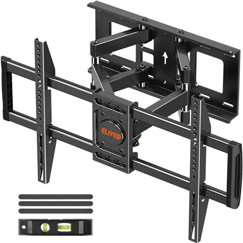 ELIVED TV WALL MOUNT TVS 37-82" FULL MOTION TV MOUNT SWIVEL TILT BLACK