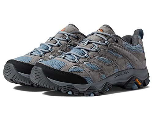 MERRELL MOAB 3 WATERPROOF HIKING SHOE - SIZE: WOMEN 10 - BLUE