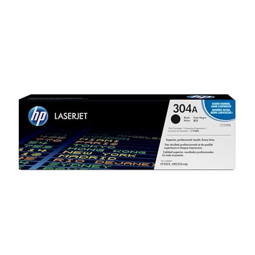 HP 304A BLACK TONER CARTRIDGE WORKS COLOR LASERJET CM2320 MFP, CP2025 SERIES New