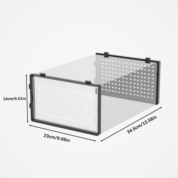 MINT STACKABLE STORAGE ORGANIZER 12 PACK - BLACK New