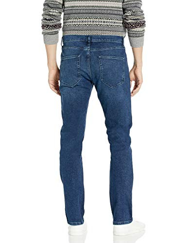 AMAZON ESSENTIALS MALE SLIM FIT STRETCH - SIZE: MEN 31W X 28L - MEDIUM INDIGO New