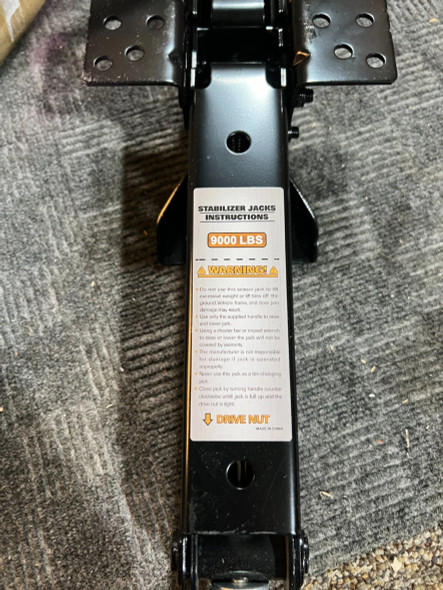 WEZE (QTY 4) JAA-0408 RV CAMPER STABILIZER JACK 9000LBS HEAVY DUTY - BLACK