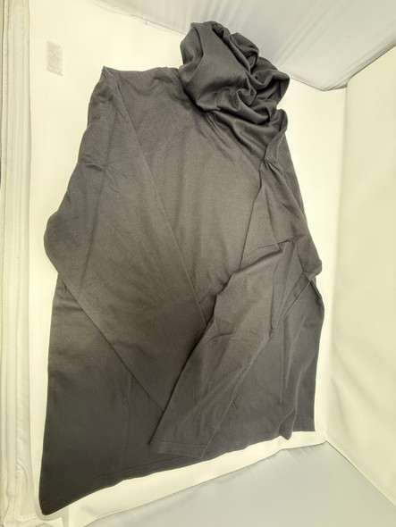 BLUE ICE STRETCHABLE COMFY HOODIE 60% PLOYESTER 40% COTTON - SIZE: MEN S - BLACK New